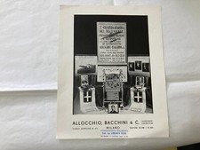 PUBBLICITà ALLOCCHIO BACCHINI 2°CROCIERA ATLANTICA DEL DECENNALE BALBO DUX 1937.