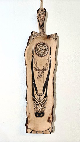 Pirografia legno oggetto - pirografia,