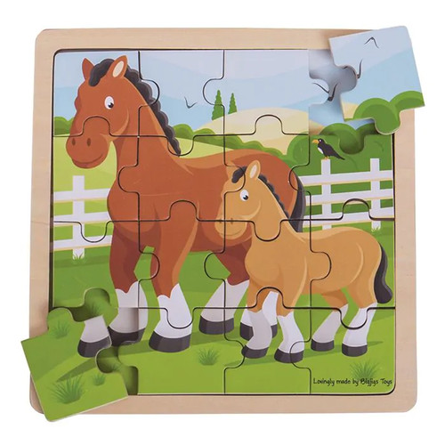 Bigjigs puzzle con - cavallo, e