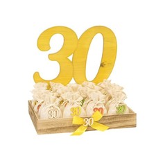Bomboniera 30 anni compleanno sacchettini portaconfetti numero 18 e cesto