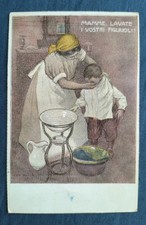 CARTOLINA PUBBLICITARIA CAMPAGNA TUBERCOLOSI FASCISMO CROCE ROSSA 1935