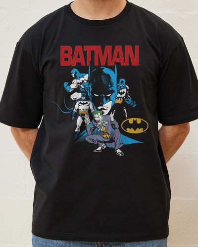 Shirt nera comics - nera, batman