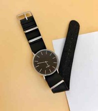 x Orologio Da Polso Unisex Analogico Quarzo Fashion Casual Glitter Nero lac