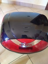 bauletto moto kappa K42 blu completo di piastra e staffe per il montaggio