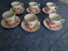 PORCELLANA KAHLA- 6 TAZZE DA TE -' ANNI 50/60 - OTTIMO STATO