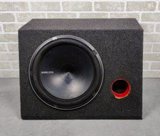 SUBWOOFER AUTO HERTZ HX 380 1400W 4 OHM WOOFER IN CASSA FUNZIONANTE