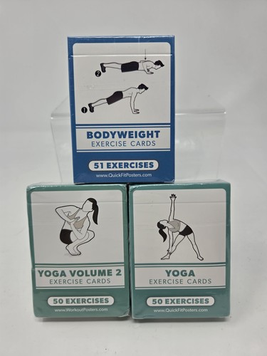 Lotto carte esercizi yoga pose - carte,