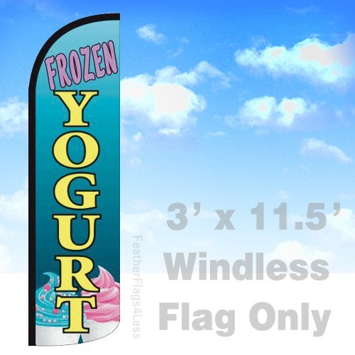 Frozen yogurt insegna - yogurt,