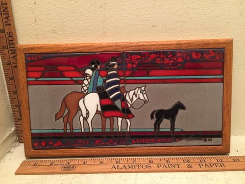 Piastrelle navajo dipinte - piastrelle, a