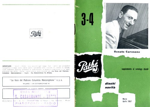 Pathe dischi novità - dischi,