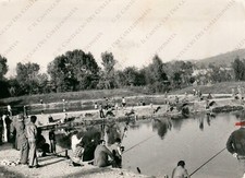1970 RASTIGNANO Laghetto pescatori pesca sport Bologna Fotografia