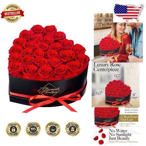 Luxury red preserved roses - red,