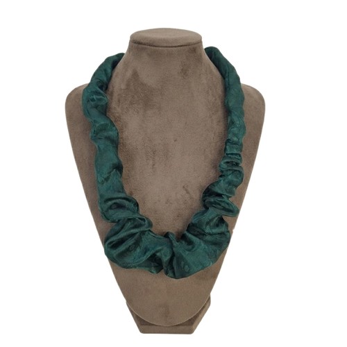 Collana verde foresta tessuto - foresta,