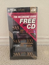 *NEW* 3-PACK TDK SA-X 100  Blank Cassette Tapes Type II High Position Display NO