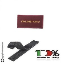 Patch Grado Pettorale a Strip Fondo Amaranto VVFF Vigili Volontario Ricamato