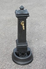 FONTANA IN GHISA MILANO ALTA H 85 CM CON RUBINETTO DA GIARDINO