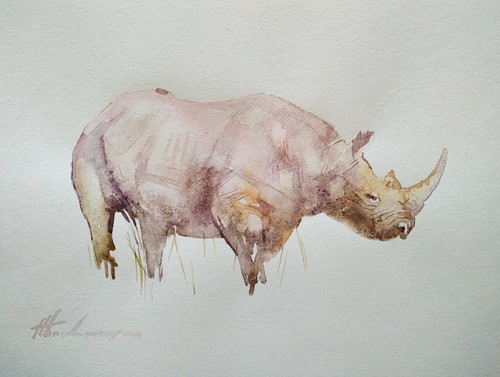Rinoceronte animale opera - rinoceronte,, animale,