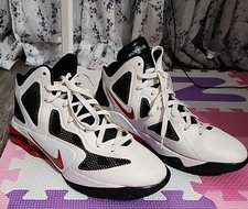 Scarpe da basket Nike Hyperfuse 2011 bianche e nere da uomo taglia 11,5