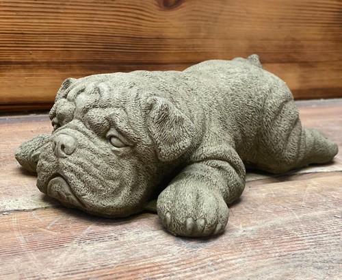 Statua bulldog addormentata - statua,