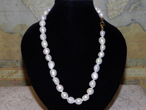 Collana perle naturali - collana, bianco