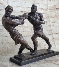 Bronzo Collettore Edizione Firmato Art Scultura Boxe Casa Ufficio Decorazione