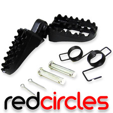 PEDANE PIT BIKE ALLUMINIO NERO