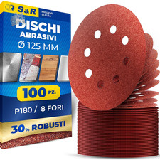 100 125mm Velcro Sanding Discs
