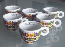 6 Tazze Cappuccino Illy Espresso Gillo Dorfles
