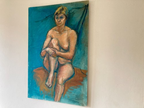 Ritratto olio nudo stile