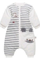 Sacco Nanna Invernale 3.5 Tog Pigiama in Cotone con Maniche Lunghe 9-24 Mesi