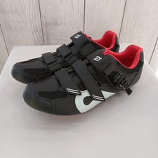 Scarpe ciclismo Peloton bici unisex 47 nero rosso bianco indoor spin tacchetti 3 bulloni