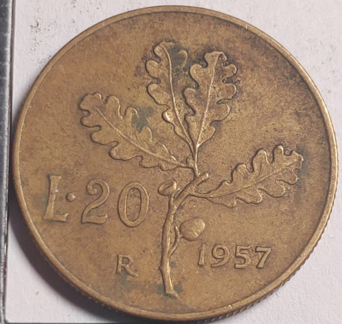 Lire 1957 italie - 20,