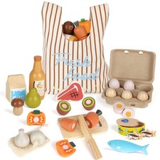 Set Alimenti Gioco Legno per