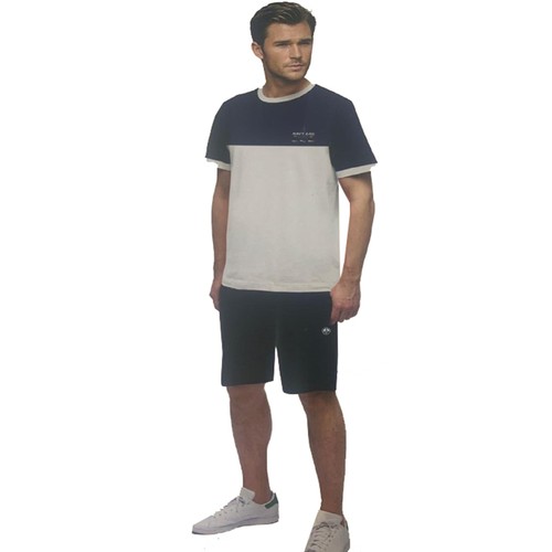 Completo corto uomo cotone - uomo, blu
