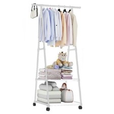 STENDER STAND APPENDIABITI ATTACCAPANNI TRIANGOLO CON ROTELLE SCAFFALE ARMADIO