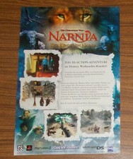 Rara Pubblicità Gameboy Advance Nintendo DS PS2 LE CRONACHE DI NARNIA 2005