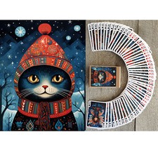 Carte da gioco (mazzo poker 54 carte) SCENE NATALIZIE vintage arte natalizia 154