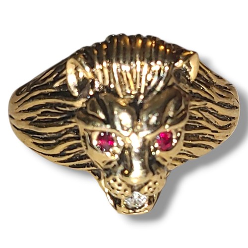 Anello vintage 18k hge testa - vintage,