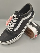Scarpe da skate Vans uomo Ward nero/bianco misto scamosciato/tela uomo taglia 8,5