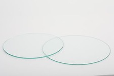 Piano in vetro rotondo misura