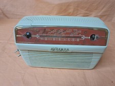 Radio d'epoca MINERVA da COMODINO Vintage NON FUNZIONANTE ROTTA SPACCATA RICAMBI