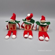 Elfi in feltro festivo vintage