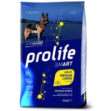 Prolife Dog Smart Adult Pollo e Riso Medium Large 12 kg - Crocchette Cani Adulti