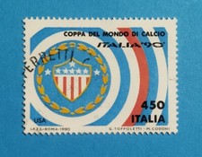 H1554- ITALIA - ITALY 1990 COPPA DEL MONDO DI CALCIO "ITALIA 90" L. 450 USATO