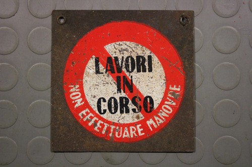 Insegna cartello industriale - cartello,