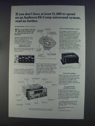 1980 audiovox ricevitore - 1980,