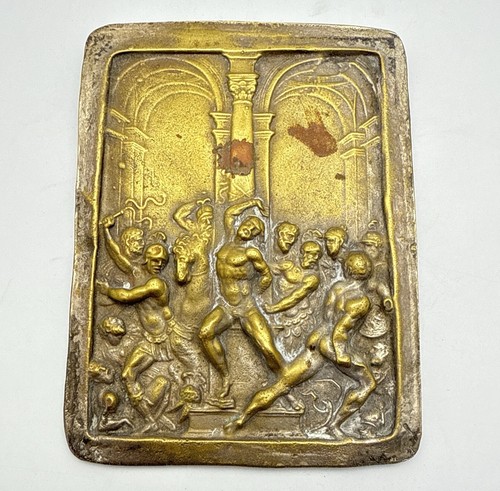 Placca antica bronzo