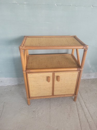 Credenza vintage rattan - credenza,