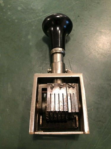 Timbro vintage numeratore - timbro,