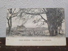 Cartolina Piazza Armerina - FP VG 1921 -  Panorama Villa Costantino 